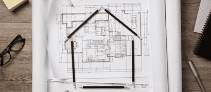 map of new build or existing house